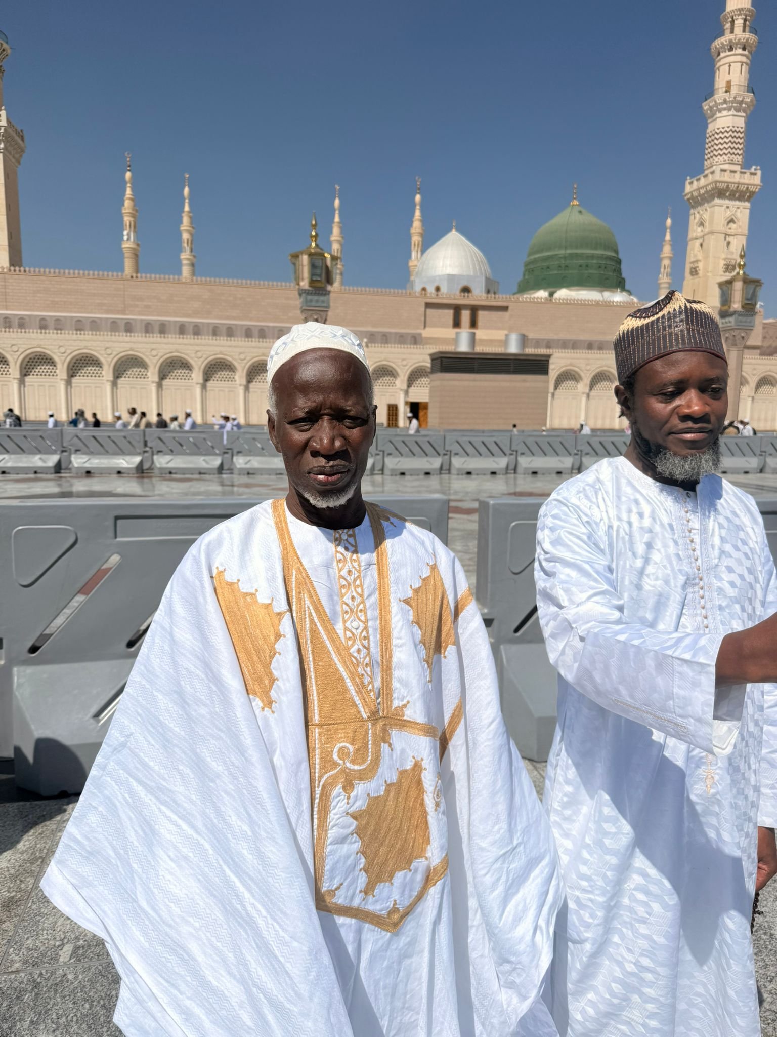 Pilgrims walking near the Masjid al-Haram